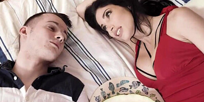 Amazing brunette Clea Gaultier takes cock in her pussy and ass
