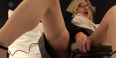 Compilation with wild MILFs in nylons in solo and hardcore scenes