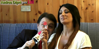 Hot Italian Woman with a Sucker