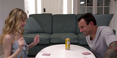 Juicy blonde sucks a big hard cock and enjoys hard fucking