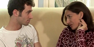 Young MILF invited over her young neighbor stud because of his big cock