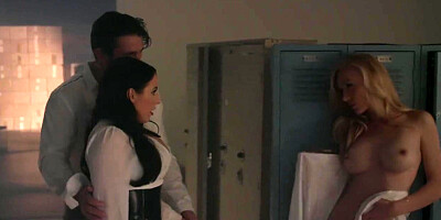 Deeper. Angela White Lures each Man in to take their Turn