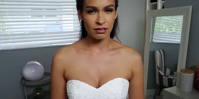 Slutty bride Katana Kombat is fucking best man moments before wedding
