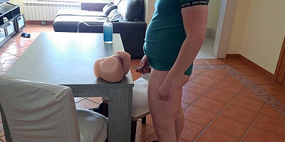 He swaps sex doll for real pussy