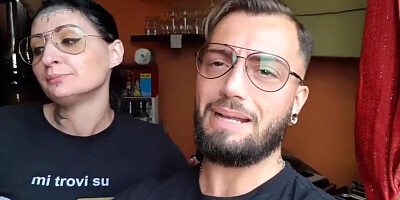 Milf gets fucked while she is shopping and then she licks all the cum