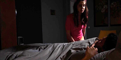 SISPORN. Morning starts with hot sex of the guy and his sexy stepsister