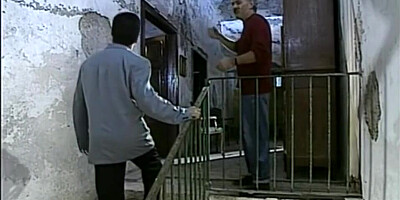 Gorgeous babe is playing with a cock in this vintage scene