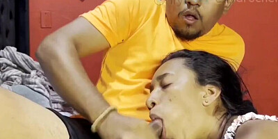 Stepdad and Stepdaughter. Huge cum in her mouth. Oral Creampie. English subtitles