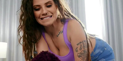 Slutty Student Indica Flower wants 2 Dicks! BRAZZERS XXX