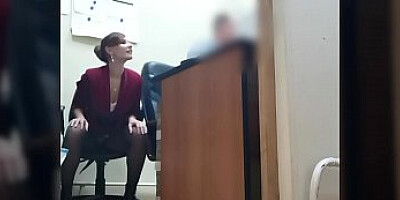 I've got a new job. Jeny Smith gets naked at her new job. Hidden cam prank