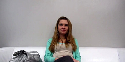 Lovely blonde chick is riding stranger's dick on a casting