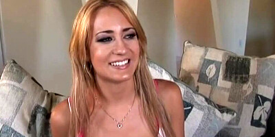 Hot blonde has a fantasy with black couple