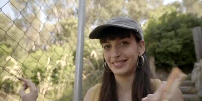 Inked stud picked up a tattooed brunette slut for quick public sex