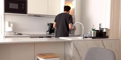 Stepson joins Kinuski Kakku in the shower and fucks her hard