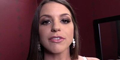 Brooklyn Chase is playing with lucky chap's BBC in the bedroom