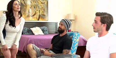 Juicy MILF Kendra Lust sucks a cock and gets fucked doggystyle