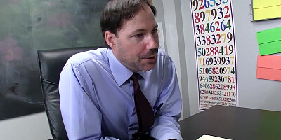 Horny teen students learned to suck a dick and pleased naughty teacher