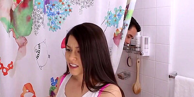 Step Sis Bathroom Creampie - Meana Wolf