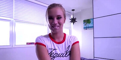 Blonde Teen Step sister Bailey Lets brother Fill Her Pussy!