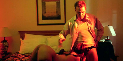 A couple spends an evening with each other in the bedroom