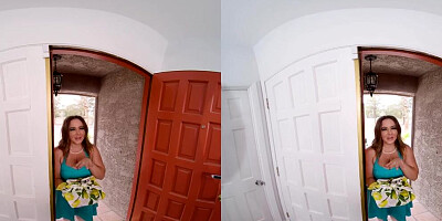 Natasha Nice is riding stepson's pecker in this hot VR