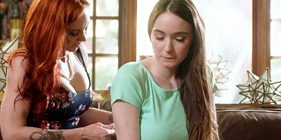 MOMMY'S GIRL - Busty Hazel Moore Is Rewarded With Stacked Horny Stepmom's Pussy After Helping Her