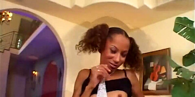 DirtyStepDaughter - Skinny Ebony Stepdaughter Mya Mason Anal Fucked