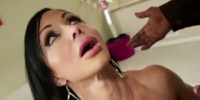 Real estate agent with big tits is sealing the deal with the black stallion