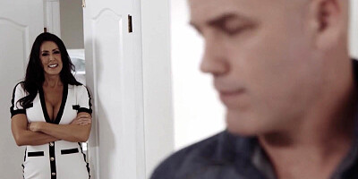 Cougar Reagan Foxx is being spanked while riding that hard cock