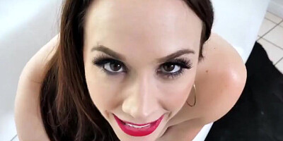 POV hot broad Chanel Preston has very refined cock sucking skills