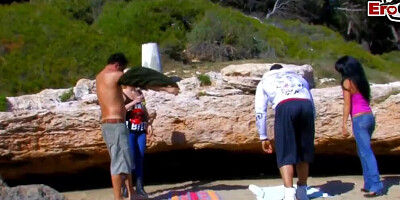 Spanish couples are having a lot of outdoor sex fun on the beach
