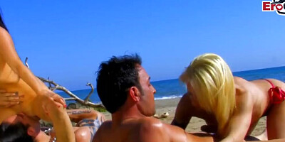 Spanish couples are having a lot of outdoor sex fun on the beach