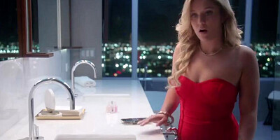 Inked blonde hussy gets her moist cunny rammed by a very long BBC