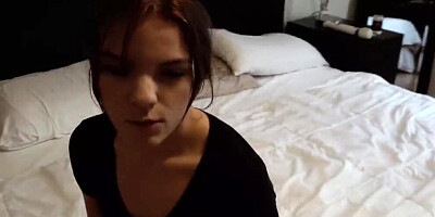 Brainwashed Tight Teen little Step Sister used & Fucked by Bro - Dahlia Red