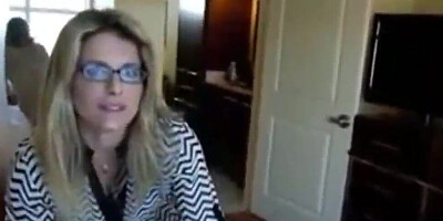 Busty amateur blonde lady and her horny husband love filming their sexual adventures