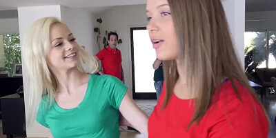 Big ass blonde girl loves being intimate with her kinky stepdad