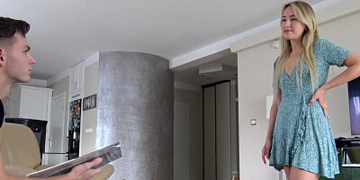 Hot MILF Ann Joy to Stepson, Just Relax Sweetie, This is going to be a Very HANDS ON Lesson