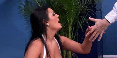 Dirty cougar plays with a sex toy before taking a real cock