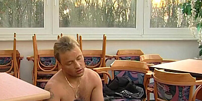 Blonde cougar is spanked while riding that big hard pecker