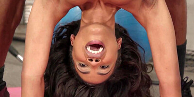 Black chick Demi Sutra is being carried around on BBC