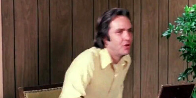 Housewife is bend down and fucked in the kitchen in this vintage movie