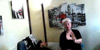 Naughty mature bends and gets fucked by her bearded husband