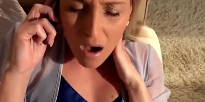 Lovely blonde cougar is filmed POV-style while being fucked