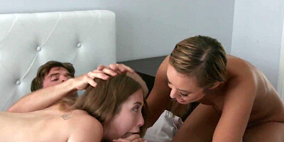 Lucky guy gets to fuck two extremely good-looking bitches