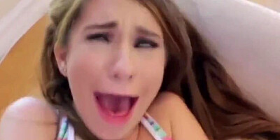 Petite Teen Stepsister Fucked by Brother Ripped Yoga Pants POV