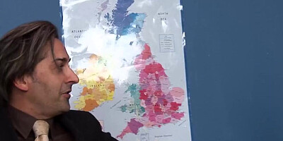 Two brunette secretaries get their cunts pounded by a horny boss