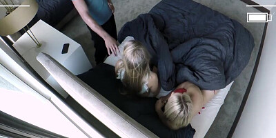 Lilly Ford is slapped on the face with a hard cock and fucked