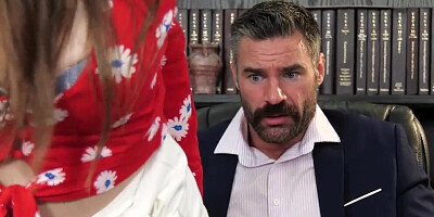 Boss Charles Dera fucks secretary Alison Rey in the office