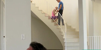 Family Strokes - Foxy Blonde Stepmom Seduced And Fucked Her Stepson In Front Of Her Husband