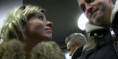 Public Agent Cheating wife with short blonde hair fucks for cash